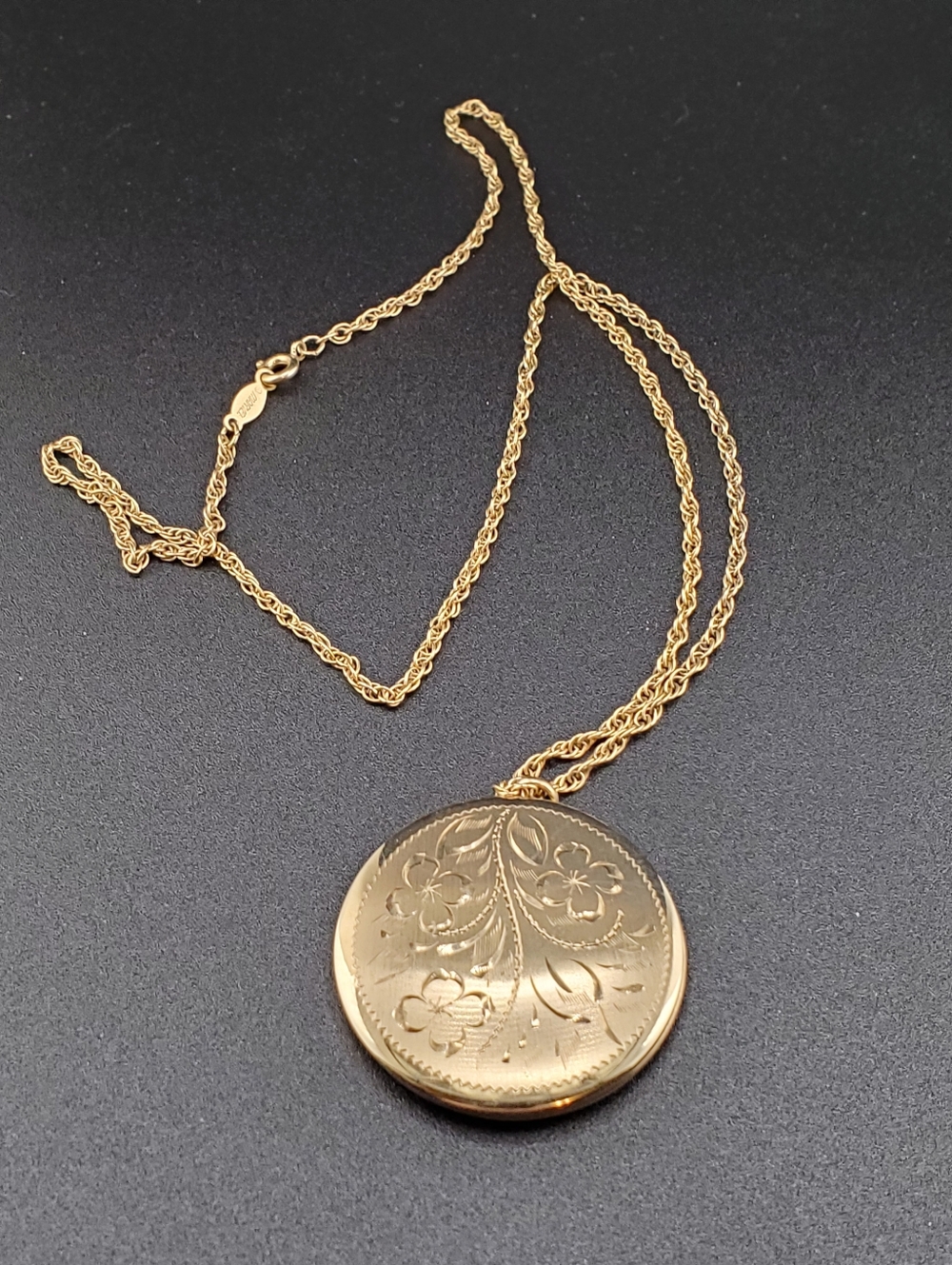 Marvel 12k Gold Filled Etched Locket